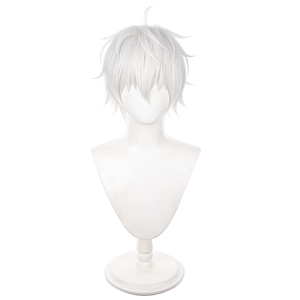 <span class=keywords><strong>Peluca</strong></span> de Cosplay de Nagi Seishiro, Color Blanco Plateado, de Blue Lock, para <span class=keywords><strong>Hombre</strong></span> - Product Image 2