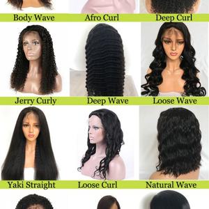 Perruque Lace Front pour femmes noires, cheveux humains péruviens, cheveux brésiliens Remy, sans colle, avec baby hair, cuticules alignées, ondulations naturelles, bonne qualité - Product Image 6