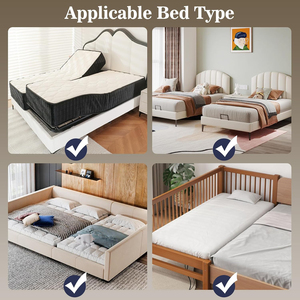 Pont de <span class=keywords><strong>lit</strong></span> pour transformer un <span class=keywords><strong>lit</strong></span> double en <span class=keywords><strong>lit</strong></span> king size, Remplisseur de vide de matelas imperméable en mousse à mémoire de forme, Convertisseur de <span class=keywords><strong>lit</strong></span> double en <span class=keywords><strong>lit</strong></span> king size - Product Image 5