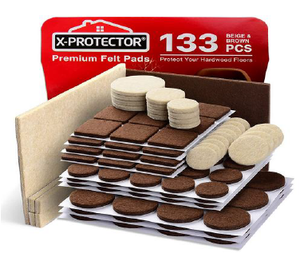 Patins de protection pour meubles en feutre, glisseurs de meubles pour sols durs, glisseurs de déménagement robustes en feutre pour meubles lourds - Product Image 2