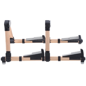 Supporto per Chitarra Doppio Verticale da Pavimento Pieghevole per Ukulele Basso <span class=keywords><strong>Strumento</strong></span> <span class=keywords><strong>Musicale</strong></span> Universale - Product Image 5