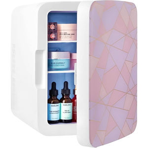 Mini réfrigérateurs portables de voiture pour la maison voiture hôtel dortoir utilisé cosmétiques Mini réfrigérateur 10L capacité Mini réfrigérateurs avec poignée - Product Image 2