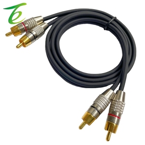 2RCA на 2RCA с экранированным усилителем мощности wd TV 2-24 lotus кабель 2-2AV аудио кабель - Product Image 1