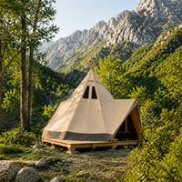 Tente de camping double couche Flying Bird Spire-Tip en toile Oxford quatre saisons pour l'extérieur, idéale pour le camping sous le ciel étoilé – La tente tendance du moment