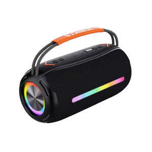 BOOMBOX520 Fabric RGB Colorful Super Bass Wireless BT Speaker Home Theatre Portable Stereo Woofer FM <b>Radio</b> TF/USB Function Loud - Product Image 3