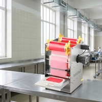 Machine de scellage semi-automatique électrique pour barquettes alimentaires avec film/plaque plastique thermoscellable, construction en acier inoxydable