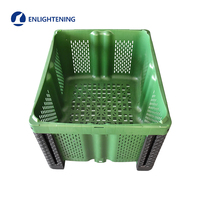 Conteneur de Palette en Plastique de Grade Industriel 780L pour l'Industrie Pharmaceutique et les Soins de Santé avec Parois Latérales Fermées Hygiéniques 1200X1200X790mm