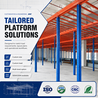Plateforme de stockage en acier sur mesure pour entrepôt, solution de plateforme multi-niveaux robuste