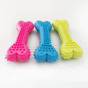 Juguete para masticar en forma de corazón, pequeño, de TPR, para limpieza de dientes, para perros, uso en interiores - Product Image 3
