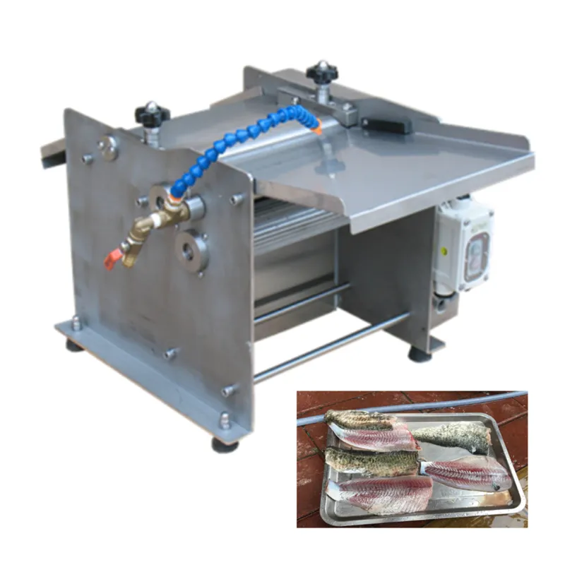 Máquina trituradora de calamar, máquina automática para limpiar, peladora de piel de pescado de calamar