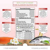 Vente en gros d'usine Complément alimentaire liquide pour animaux de compagnie Huile de poisson sauvage d'Alaska pure pour chien et chat Soutien à la santé des articulations, du pelage et du cœur