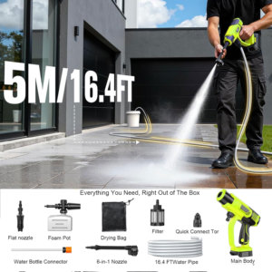 Lavadora <span class=keywords><strong>de</strong></span> Coches a Presión, Limpieza <span class=keywords><strong>de</strong></span> 21V, Motor sin Escobillas, 35 Bares <span class=keywords><strong>de</strong></span> Presión, Pulverizador <span class=keywords><strong>de</strong></span> Espuma, Pistola Portátil Inalámbrica, Máquina <span class=keywords><strong>de</strong></span> Lavado <span class=keywords><strong>de</strong></span> Coches - Product Image 2