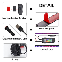 Tira de luces Led Symphony 48, luces LED de Ambiente, luces de pozo de pie para iluminación ambiental Interior automotriz, lámpara de pie para salpicadero de coche
