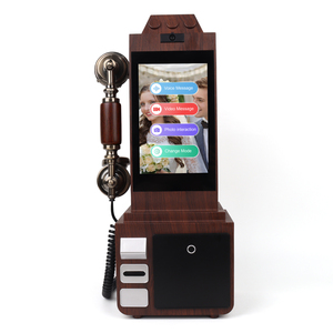 Téléphone Livre d'Or Vidéo et Audio Tactile 8'' avec Enregistreur Vocal pour Mariages et Événements - Style <span class=keywords><strong>Cabine</strong></span> <span class=keywords><strong>Téléphonique</strong></span> Antique - Product Image 3