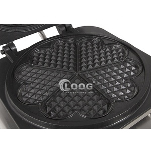 Machine à gaufres <span class=keywords><strong>en</strong></span> forme de cœur <span class=keywords><strong>en</strong></span> acier inoxydable OEM de haute qualité, meilleur appareil à gaufres commercial pour l'hôtellerie - Product Image 3