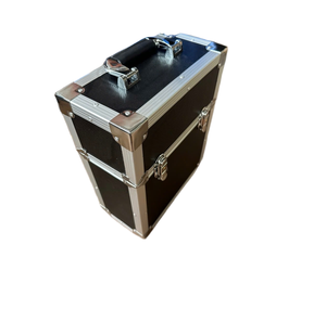 Valise à roulettes en contreplaqué avec cadre en aluminium, insert en mousse personnalisé et poignée chromée pour la protection des outils portables et des matérielles - Product Image 1