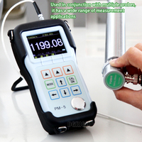 Testeur d'épaisseur ultrasonique portable, jauge d'épaisseur de revêtement ultrasonique pour la mesure de l'épaisseur des matériaux