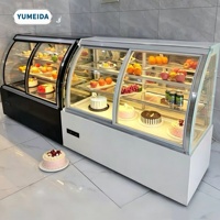 Vitrine réfrigérée pour pâtisserie à ouverture frontale, avec porte coulissante, pour événements et traiteurs, utilisation en boulangerie