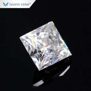 Moissanite üreticisi toptan özelleştirilmiş fantezi şekli prenses kesim DEF netlik VVS sentetik mozanit pırlanta taşlar - Product Image 4