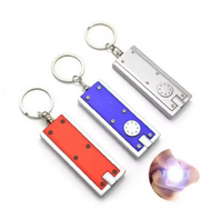 Mini lampe torche porte-clés rechargeable par USB, lampe de camping d'urgence, matériau ABS durable, accessoires portables