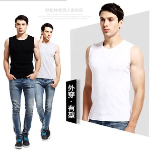 Factory Supply Mens White <strong>Black</strong> Cotton Muscle <strong>Vests</strong> Thermal Tank <strong>Top</strong> - Product Image 4