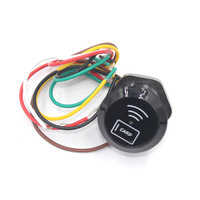 Mini lecteur de contrôle d'accès étanche IC 13.56MHz lecteur de serrure de porte intégré Wiegand 26/34 capteur de lecteur de contrôle d'accès RFID