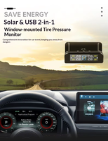 Moniteur de pression des pneus solaire T344 TPMS Capteur haute précision avec capteur intégré et externe Universel automobile