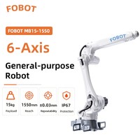 Nuevo Robot Industrial FOBOT MB15-1550 Automático de 6 Ejes, Caja de Cambios, Motor PLC, Carga Útil de 15 kg, Alta Precisión, Manipulación y Paletización