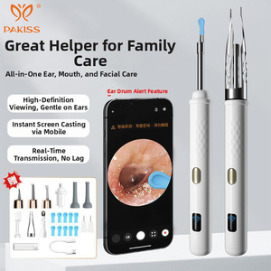 Kit de Limpieza de Oídos 3 en 1 PAKISS - Endoscopio Inalámbrico para Eliminar Cera de Oídos, Examen Bucal y del Cuero Cabelludo - Venta al por Mayor - Product Image 4