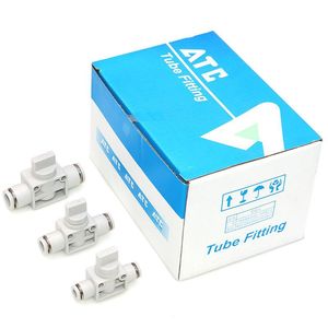 Vanne manuelle Airtac PHV6/8/10/12AB 1/4 po à raccord rapide, structure à bille en plastique pour le contrôle du gaz et des tuyaux d'air - Product Image 4