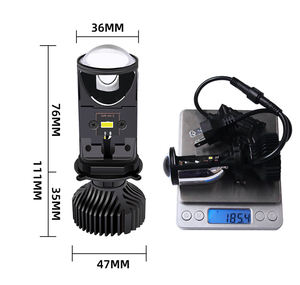 Lente de Proyector Bi-LED Mini Y6 H4 de Alta Potencia, Bombilla LED Canbus de 80W, 12V, 6000 lm, Ajuste Universal - Product Image 3