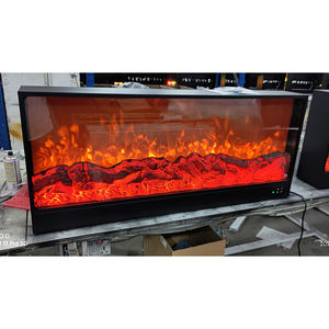 Perapian Dinding Listrik Desain Modern untuk Interior, Baja, Kontrol Jarak Jauh, Lampu LED, Efek Api, Dekorasi Ruang Tamu - Product Image 1