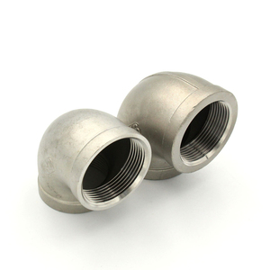 Matériaux de <span class=keywords><strong>plomberie</strong></span> en acier inoxydable fileté Ss304/316 raccords de tuyauterie sanitaire Union coude à 90 degrés - Product Image 5