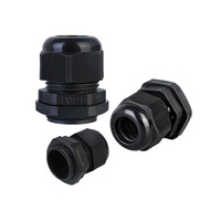 Passe-câble étanche en nylon PA66 IP68 avec filetage métrique M16, PG7, PG9, PG11, PG16, température de fonctionnement de -40 à 120°C