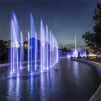 Fuente Musical Programada de Gran Tamaño con Espectáculo de Luces y Agua Dinámica para Atracciones Públicas y Lagos