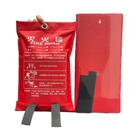 Couvertures d'extincteur à batterie au lithium de taille personnalisée Couvertures en fibre de verre pour la lutte contre l'incendie d'urgence