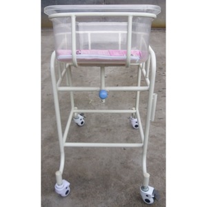Cuna de Acero y Plástico para Bebés Kang Zhi Xing KX-A23, Cuna de Grado Médico para Recién Nacidos con Ruedas para Uso Hospitalario - Product Image 5