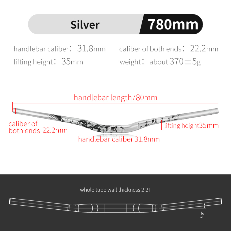 Silver  31.8*780mm