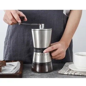 Coffee Bean Tools Accessories Portable Manual Coffee Grinder With Ceramic Burr Stainless Steel Coffee Mill Grinder