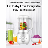 YOOHAN Nouveau design, robot culinaire pour bébé 2-en-1, cuiseur vapeur électrique, mixeur, 200W, 180ml, en plastique, garantie 1 an