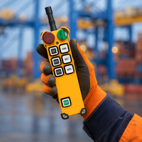 Système de télécommande sans fil industriel compact F24-6D à 6 boutons et double vitesse pour palan de grue EOT