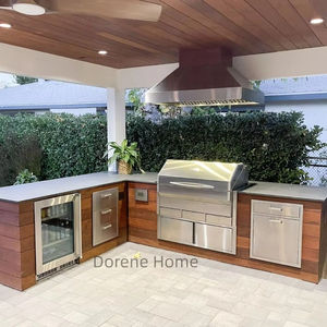 Cozinha Modular Moderna em Aço Inoxidável Dorene <span class=keywords><strong>2026</strong></span> com Churrasqueira, Geladeira e Pia para Cozinha ao Ar Livre, Suprimentos para Jardim em Apartamento - Product Image 1