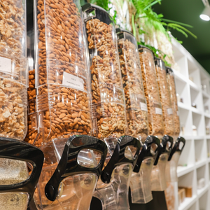 ECOBOX Dispensador de Alimentos para Mascotas, Gatos y <span class=keywords><strong>Perros</strong></span>, Dispensador de Cereales, Granos, Alimentos <span class=keywords><strong>a</strong></span> Granel, Bocadillos, Anacardos, <span class=keywords><strong>Pistachos</strong></span>, Frutos Secos, Contenedor de Gravedad para Tienda - Product Image 1