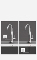 Prix bon marché 3300w Led affichage numérique 3s chauffage instantané 360 degrés main réglable chauffe-eau électrique instantané robinet