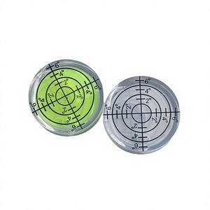 Niveau circulaire RISUX de niveau 3 en plastique transparent de qualité industrielle avec graduations claires pour des mesures précises - Product Image 1
