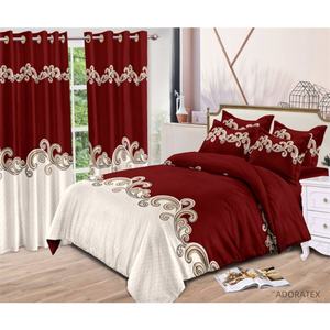 6-Piece Customizable <strong>Bedding</strong> <strong>Set</strong> <strong>With</strong> <strong>Matching</strong> Perforated <strong>Curtains</strong> 2025 New Design <strong>Bedding</strong> <strong>Set</strong> - Product Image 3