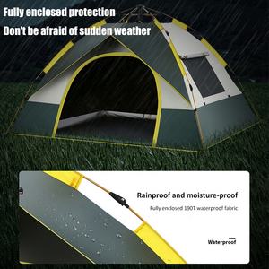 Aimei 2-4 Person Family Camping Dome <b>Tent</b> with Quick Opening Ultralight Design Oxford Fabric 2000-3000mm <b>Waterproof</b> Rainfly - Product Image 4