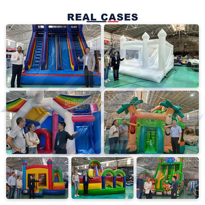 Château gonflable commercial d'extérieur pour enfants et tout-petits, avec toboggan et parcours d'obstacles - Product Image 6