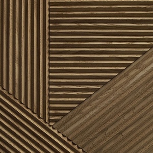 Panneau mural en bois composite extérieur décoratif 3D en bois massif, revêtement en PVC - Product Image 2
