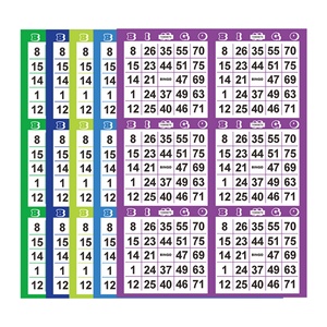 Wholesale Price Unique Creative Design Play Game 75 Ball Cards Art Paper Bingo Card - Product Image 1